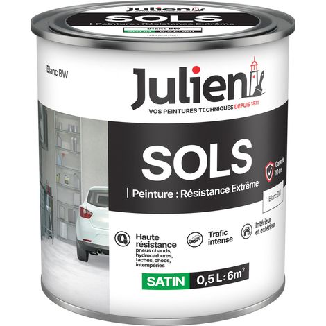 Pintura para suelos Extreme Satin 0.5l - 164094 - Blanco - Julien