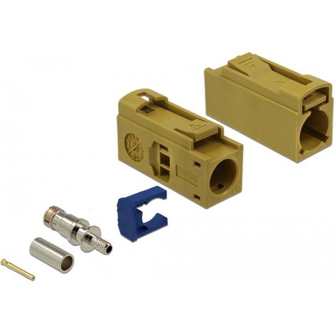 Delock FAKRA K hembra de 25 mm (largo) para prensar