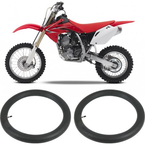 Zwei 2.50-17 Innenschläuche mit Winkelventilen, geeignet für Motorräder und Geländefahrzeuge mit 17-Zoll-Felgen (Lieferung ohne Luft). (1/5)