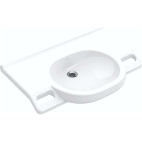 O.novo Vita, Lavabi sospesi, 800 x 550 mm, Ovale, 3 posizioni della rubinetteria a scelta, senza troppopieno, I modelli senza troppopieno devono essere provvisti di tappo non richiudibile, Sanitari in (1/3)