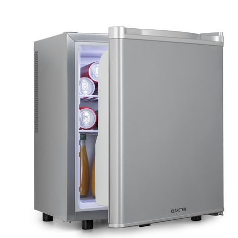 Klarstein Mini Kühlschrank für Zimmer, Mini-Kühlschrank für Getränke, Snacks & Kosmetik, Kleine Minibar, Kühlschrank Klein & Leise, Verstellbare Ablagen, Kleiner Skincar Kühlschrank 6-18°C, 45L