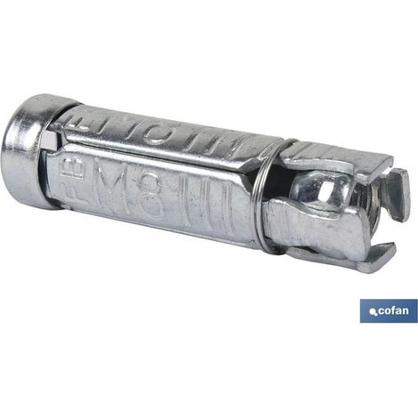 Corps d'ancrage en acier HSP M-6x40 avec 4 boucliers et collier de friction (1/2)