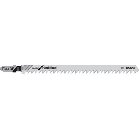 Lames de scie sauteuse Bosch T344DF, lot de 3 pièces, pour bois