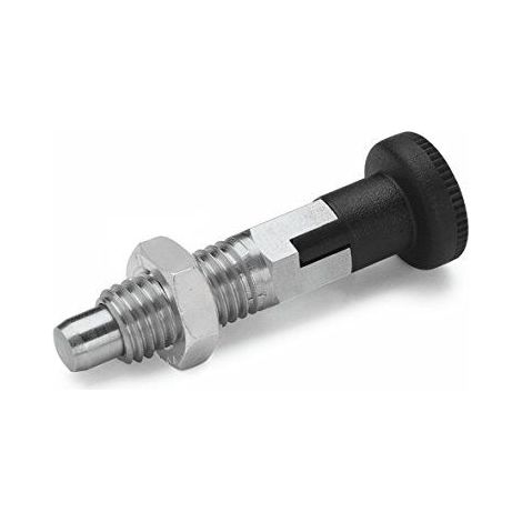 Ganter Norme Elements RAST Boulons - GN 717 Boulons Diametre 6 mm en acier inoxydable - Lot de 2, argent, GN 717-6-M10-CK-NI