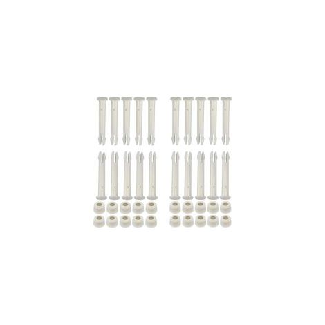 Lot de 20 goupilles d'étanchéité de rechange en plastique pour joints de piscine Intex de 33 à 6 m de diamètre. Longueur : 6 cm. (1/5)