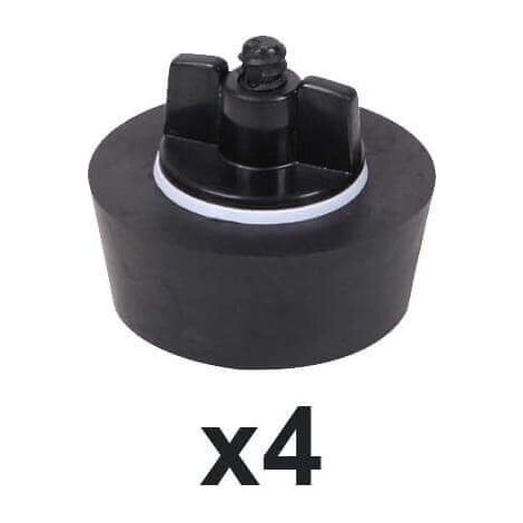 Lot de 4 bouchons d'hivernage 63 mm (2")