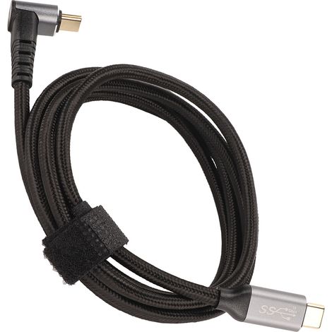 Câble USB-C 90° 4K 60Hz 100W PD pour Steam Deck, Charge Rapide 3.1 Gen2 1.5m (1/5)