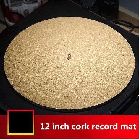 Tapis de lecture antistatique en liège de 3 mm pour phonographe (1/4)