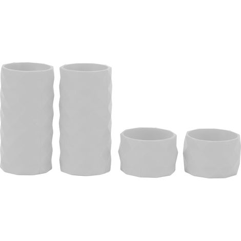 Lot de 2 anneaux de fixation élastiques en silicone antidérapants pour guidon de vélo de route (gris) (1/5)