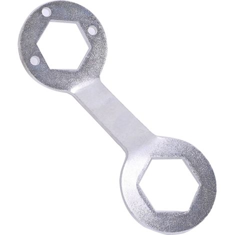 Clé à molette pour machine à laver, épaisseur 5 mm, acier allié au chrome-vanadium haute résistance, pour démontage de machine à laver, couleur argent. (1/5)