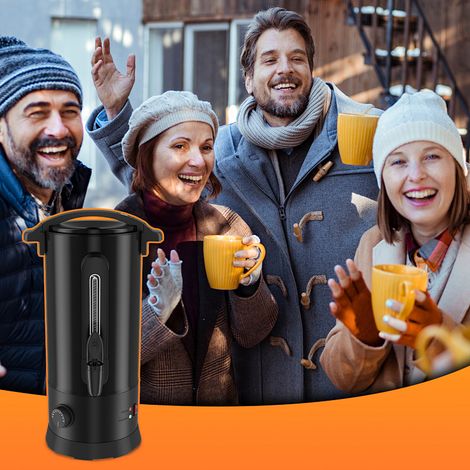 Wolketon Pentola per Vin Brulè Bollitore per Acqua Distributore Bevande Calde 10 L.1500W (1/4)