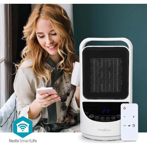 Nedis Radiador Soplante Blanco 1.5 kW