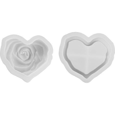 DIY-Aromakerzenglas aus Gipszement mit Deckel, Aufbewahrungsbox „Love Rose“, Silikonform für Gips-Spiegel (1/5)