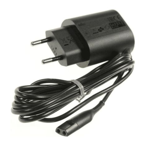 CORDON ALIMENTION NOIR 6V POUR PETIT ELECTROMENAGER BRAUN - 81615618 (1/2)