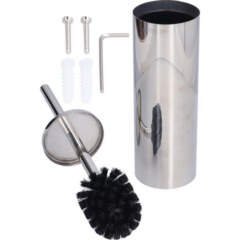 Toilettenbürste mit Edelstahlhalter, langem Griff und weichen Borsten zur Reinigung der Toilettenschüssel (1/5)