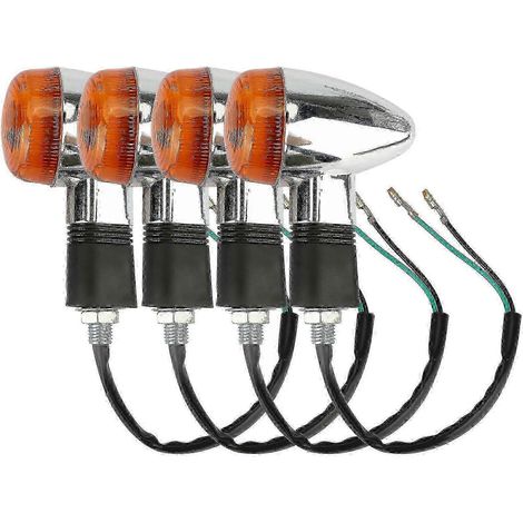 Clignotants pour motos Harley Yamaha (4 LED ambrées) (1/5)