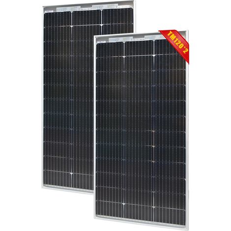 Panneau Solaire, Haute Efficacité, Design Durable, 2Pcs 120W Panneau (1/2)