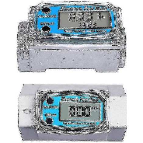 Débitmètre numérique de carburant haute précision 2025 pour véhicules (essence, diesel, kérosène, méthanol, eau) avec compteur et indicateur de capteur (1/3)