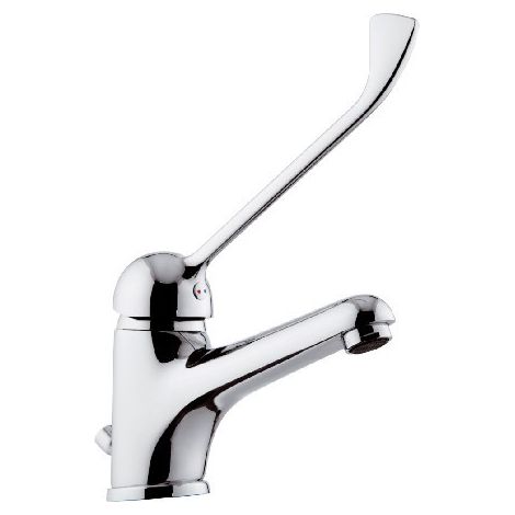 Rubinetto lavabo con bocca lunga e leva clinica remer - serie kiss (1/2)