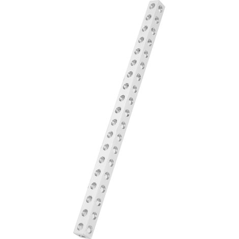 Profilé en L aluminium 8x8mm pour robotique, 19 trous, référence 310600190152