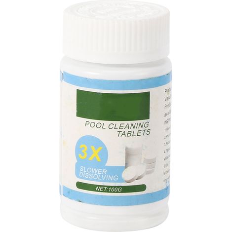 Kit de nettoyage pour piscine, distributeur de produit nettoyant, comprimés de chlore de 3,8 cm (1,5 pouce) (1/5)