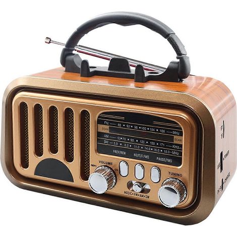 Vintage Klassisches Retro Tragbares Radio FM AM SW A (1/5)