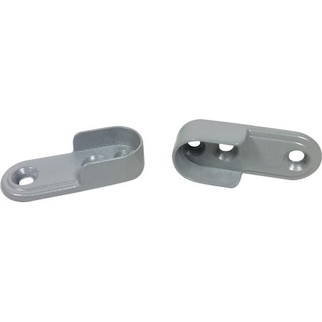 Boîte de : 10 Unités CONDITIONNEMENT Support Barre 30X15 ET 20X15 Côté Chrome Mat (1/4)