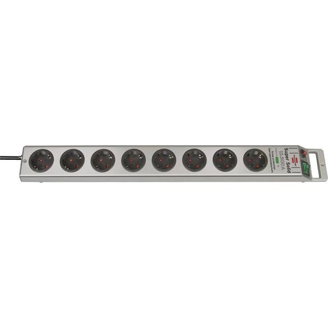 Brennenstuhl 1153340318 Multipresa con protezione da sovratensioni Argento Schuko 1 pz.