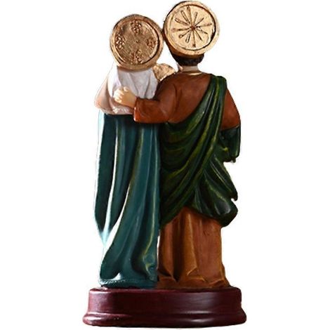 Décorations de la Sainte Famille, sculpture décorative en résine, ornement de Noël (1/4)