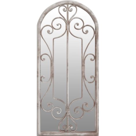 Maison Exclusive - Specchio da Giardino Sabbia 100x45 cm in Ferro per Uso Esterno