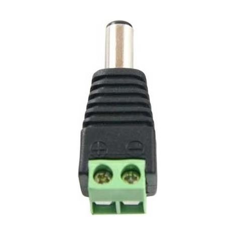 Connecteur DC mâle 9-15V – Fiche d'alimentation pour caméra – Installation rapide sans dominos – Dimensions 38x13mm – Jod1 (1/4)