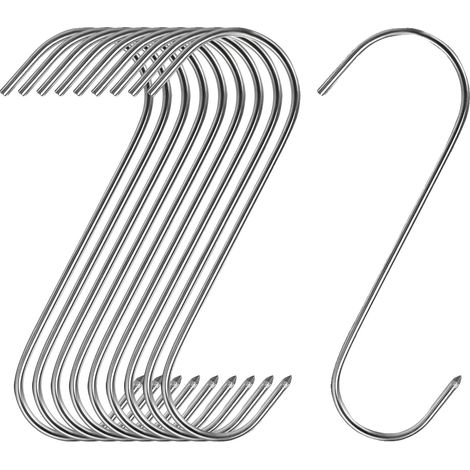 Crochets en Acier Inoxydable, Solution de Suspension Polyvalente, Construction Durable, 12cm-c, 30PCS-a (1/2)
