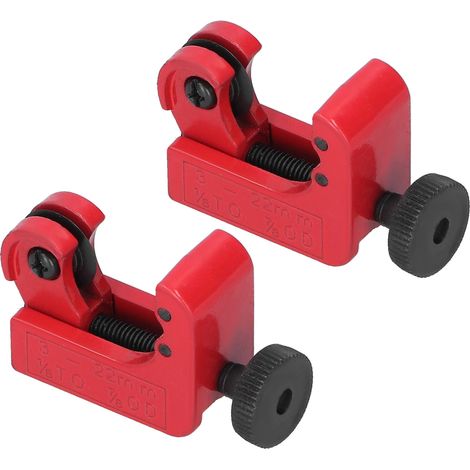 Lot de 2 mini coupe-tubes portables pour cuivre et aluminium, outil de coupe 3-22 mm (1/5)