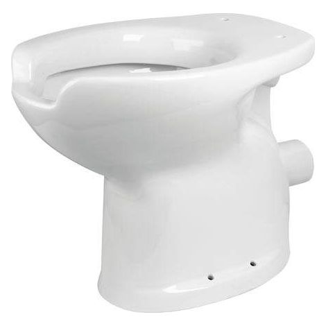 Taza de inodoro de cerámica EASY H49 cm, con abertura frontal y salida de pared - Idral (1/2)