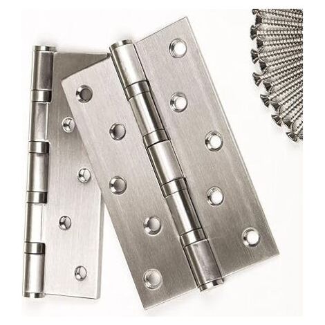 Stück Schwerlast-Schraubscharniere / Tragkraft 75kg / Materialstärke 2,5mm / 125 x 75mm / Edelstahl-Schraubscharnier / Türscharnier Gleitlager-Türscharniere FLITI