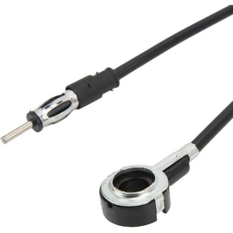 Antenne Autoradio - 36 cm - Câble 1,3 m - Base Rotative 180° - Universelle - Noir (1/4)