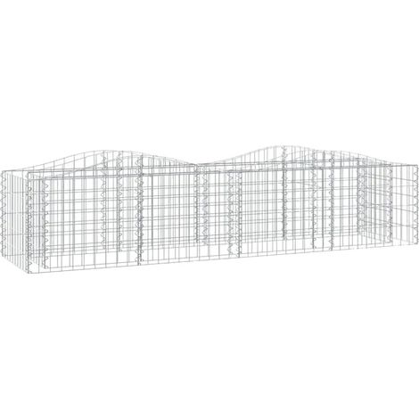 Macetero elevado, hierro galvanizado duradero, diseño resistente a la intemperie, color plata. (1/2)