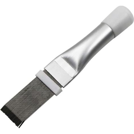 Peigne À Ailettes En Acier Inoxydable Peigne À Condenseur Lame De Climatiseur Radiateur Ailette Nettoyant Outil De Réparation Accessoires Outil De Réparation De Climatiseur (argent)