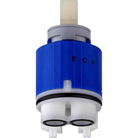 Cornat Cartuccia Eco a 2 livelli, limitatore di temperatura, diametro 35 x altezza 69 mm, leva ha un blocco sensibile (clic), funzione risparmio di acqua ed energia, 1 pezzo, AE211 (1/3)