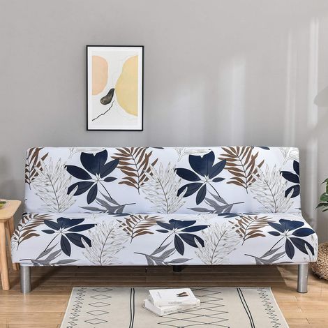 Funda de sofá de 3 plazas sin brazos - Funda de sofá de 190-225 cm - Funda de sofá universal, elástica y lavable, diseño floral (1/5)
