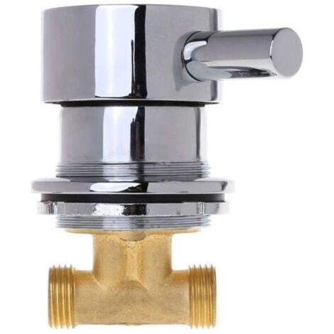 Thermostat-Mischbatterie, Duschkabinen-Mischventil, Warm- und Kaltwasser-Mischbatterie, 2-in-1-G1/2"-Anschluss für die Dusche (1/5)