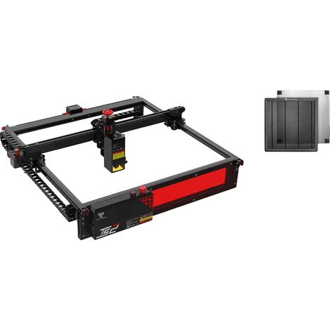 Máquina de grabado, láser de 20 W, amplia compatibilidad con materiales, tamaño de grabado 410410 mm, TS2-20W (juego de 2), enchufe europeo (UE-a). (1/2)
