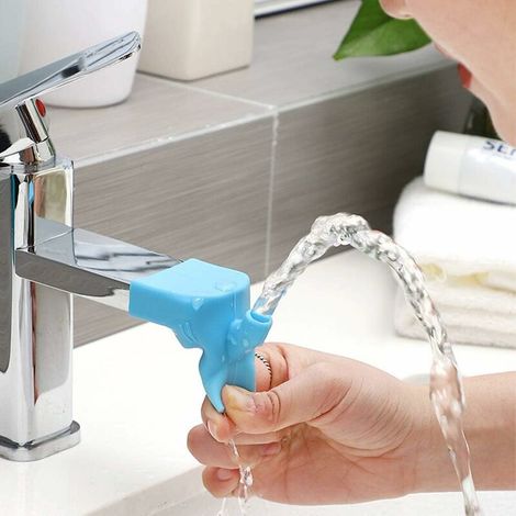 2 PCS Rallonge de robinet pour enfants - Extension de robinet d'eau universelle pour évier de cuisine, salle de bain, cuisine, salle de bain - Pour laver les mains et le visage (1/5)