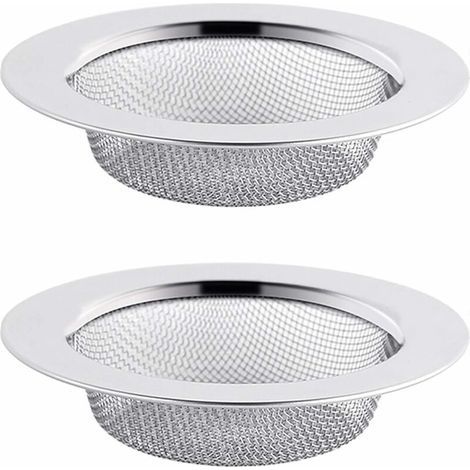 2er-Set Edelstahl-Spülbeckensiebe, 7,5 cm Abflusssieb, Spülbeckensieb, Spülbeckenabflusssieb, Küchenspülbeckensieb (1/5)