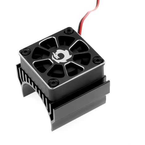Ventilateur de refroidissement pour moteur de voiture télécommandée 540 550, radiateur de remplacement pour Traxxas TRX-4 TRX-6 G63 1/10 (noir) (1/5)