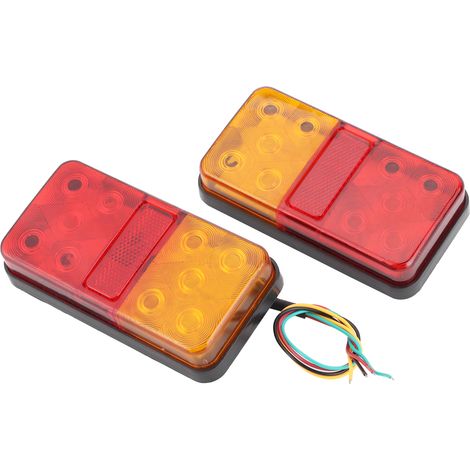 Feu arrière universel à LED bicolore pour remorque, camion, quad et SUV 12 V (1/5)