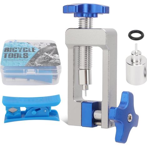Outil D'insertion de Pilote D'aiguille, Outil D'insertion de Raccord de Tuyau de Frein à Disque Hydraulique de Vélo Kit D'outils De Coupe de Lignes de Frein pour Vélo de Route de Montagne (1/5)