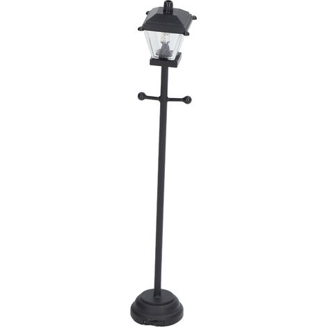 Réverbère miniature à LED pour maisons de poupées, échelle 1:12, pour la décoration, noir. (1/5)