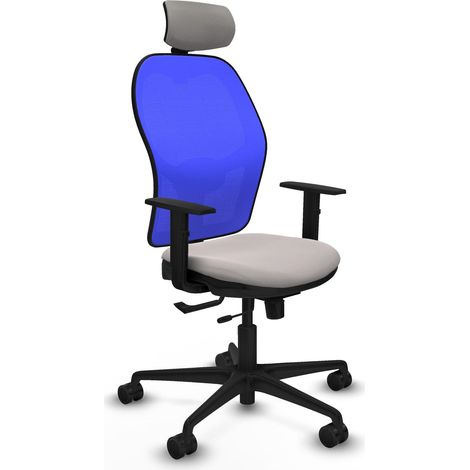 Sedia da ufficio piqueras y crespo Jorquera bianco poggiatesta (1/2)