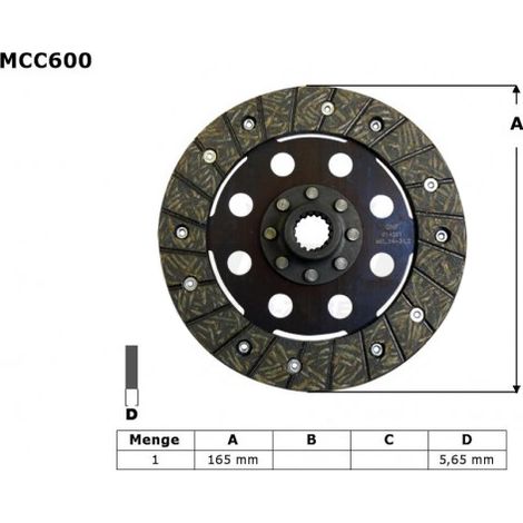Disco frizione TRW ZF per BMW R45 81-86, R 65 85-93, R 80/100 80-96 (EBS6601)